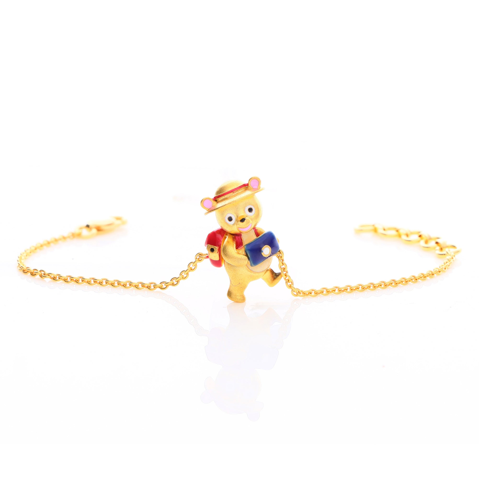 Teddy bear charm on sale bracelet