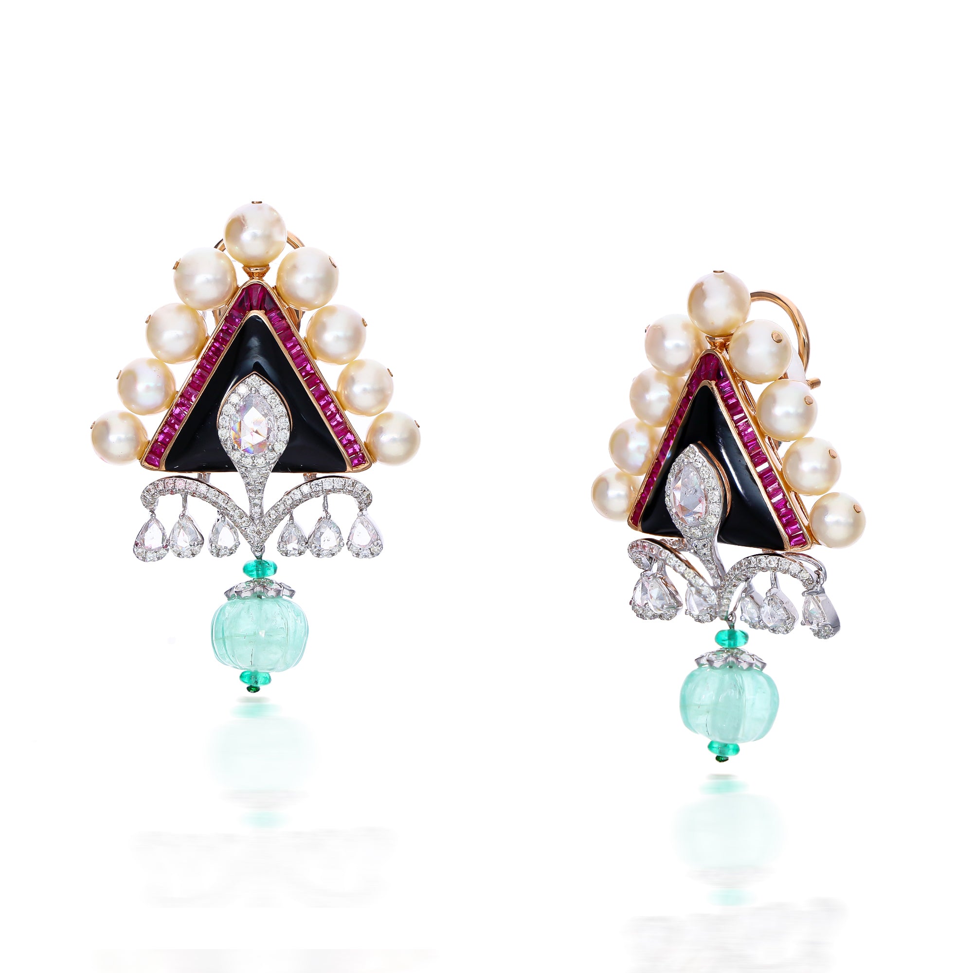Dewdrops Duo Diamond Earrings