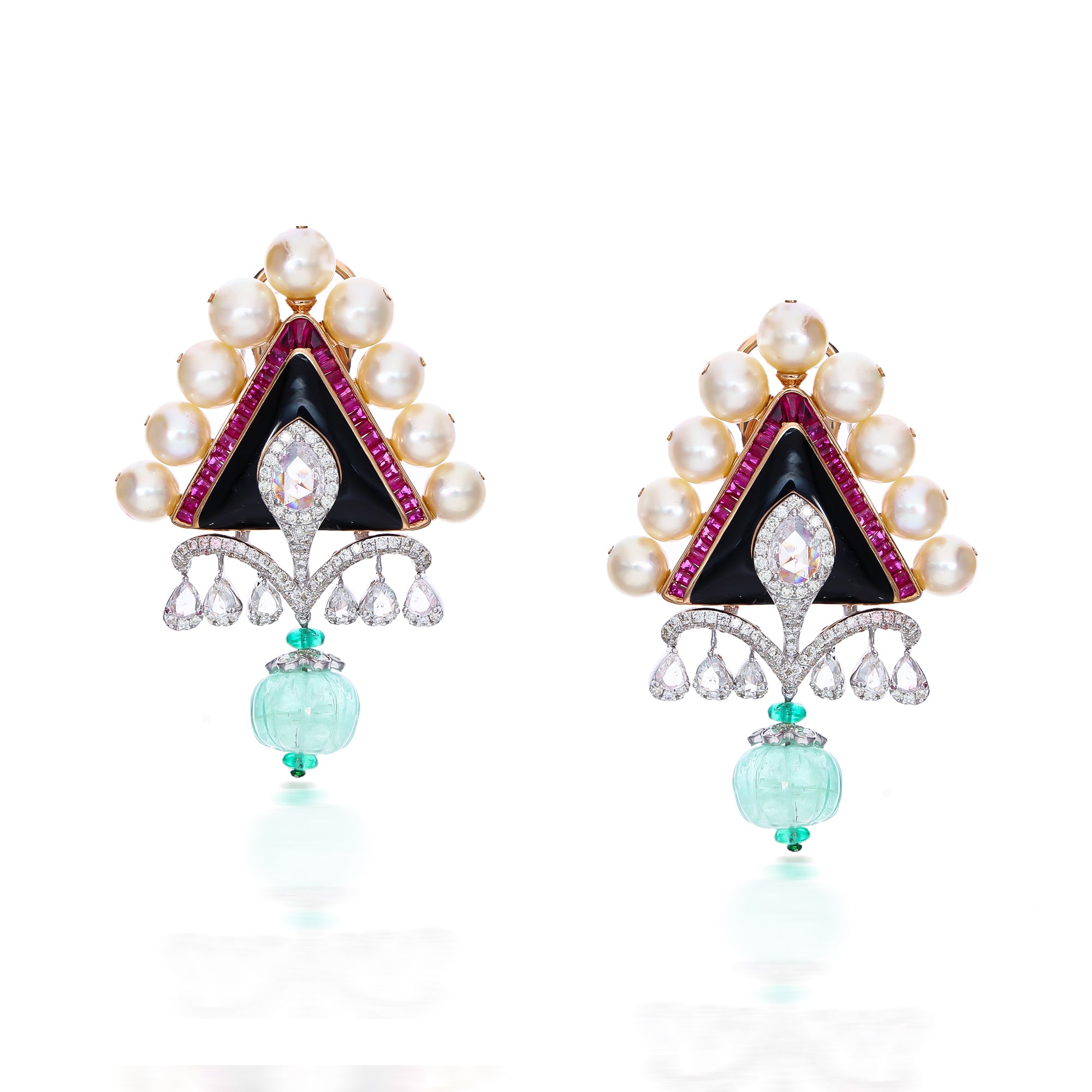 Dewdrops Duo Diamond Earrings