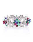 Colored Stone and Diamond ' Tutti Frutti' Bracelet