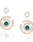 Hoop Style Earring with Malachite