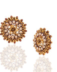 Regal Pearl Floral Studs