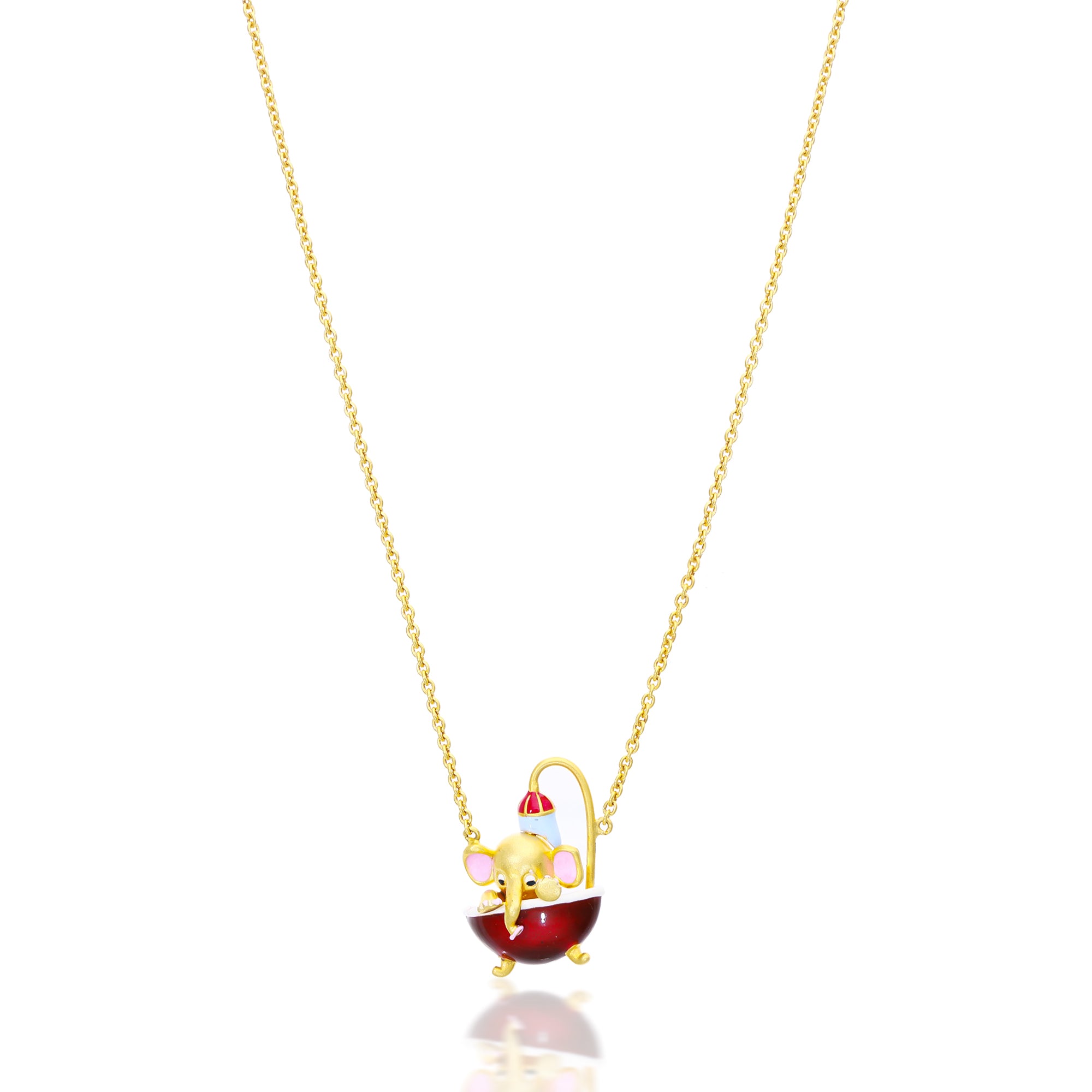 Charming Elephant Pendent with Chain