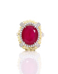 Goshwara Garnet Glitter Ring