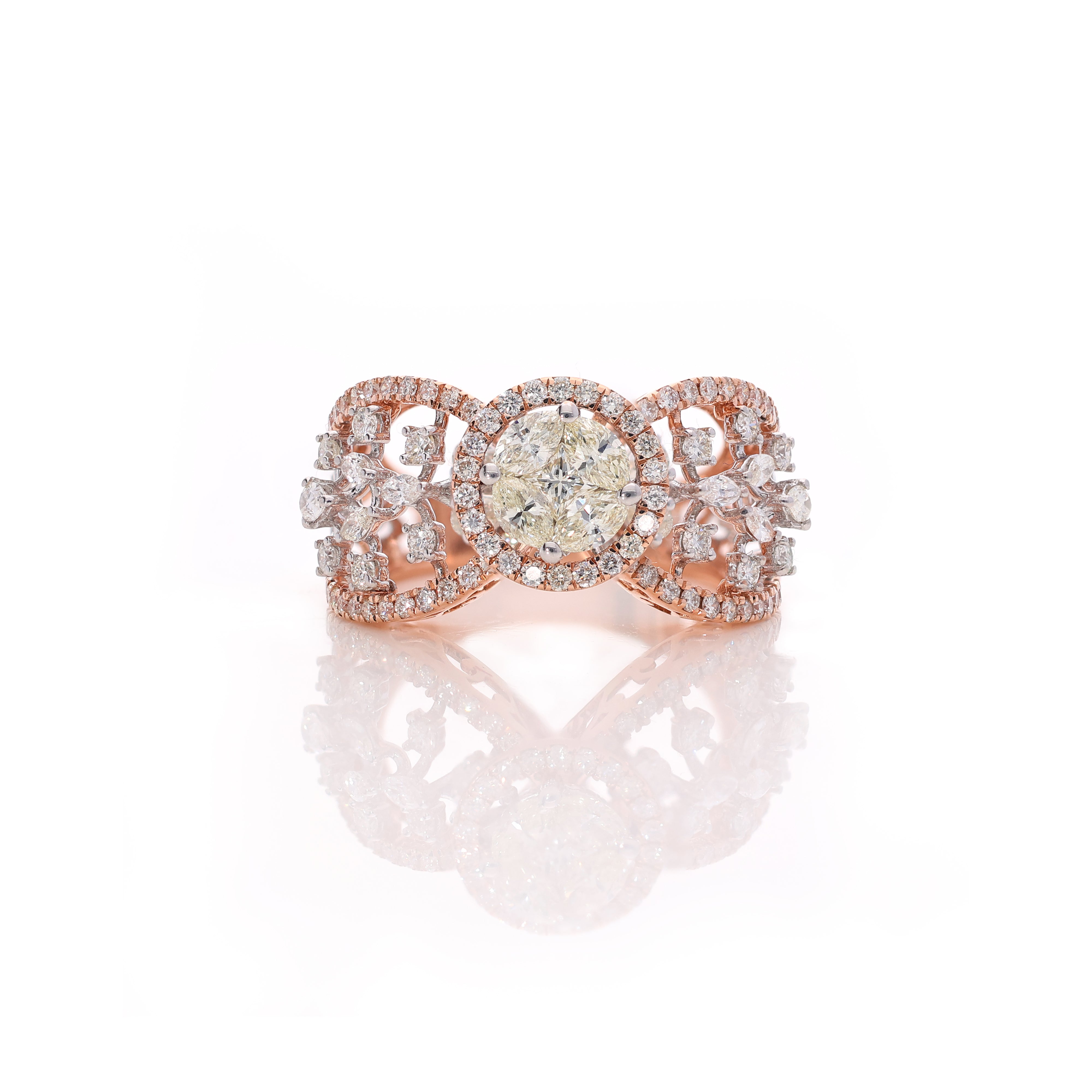 Serene Glimmer Diamond Ring