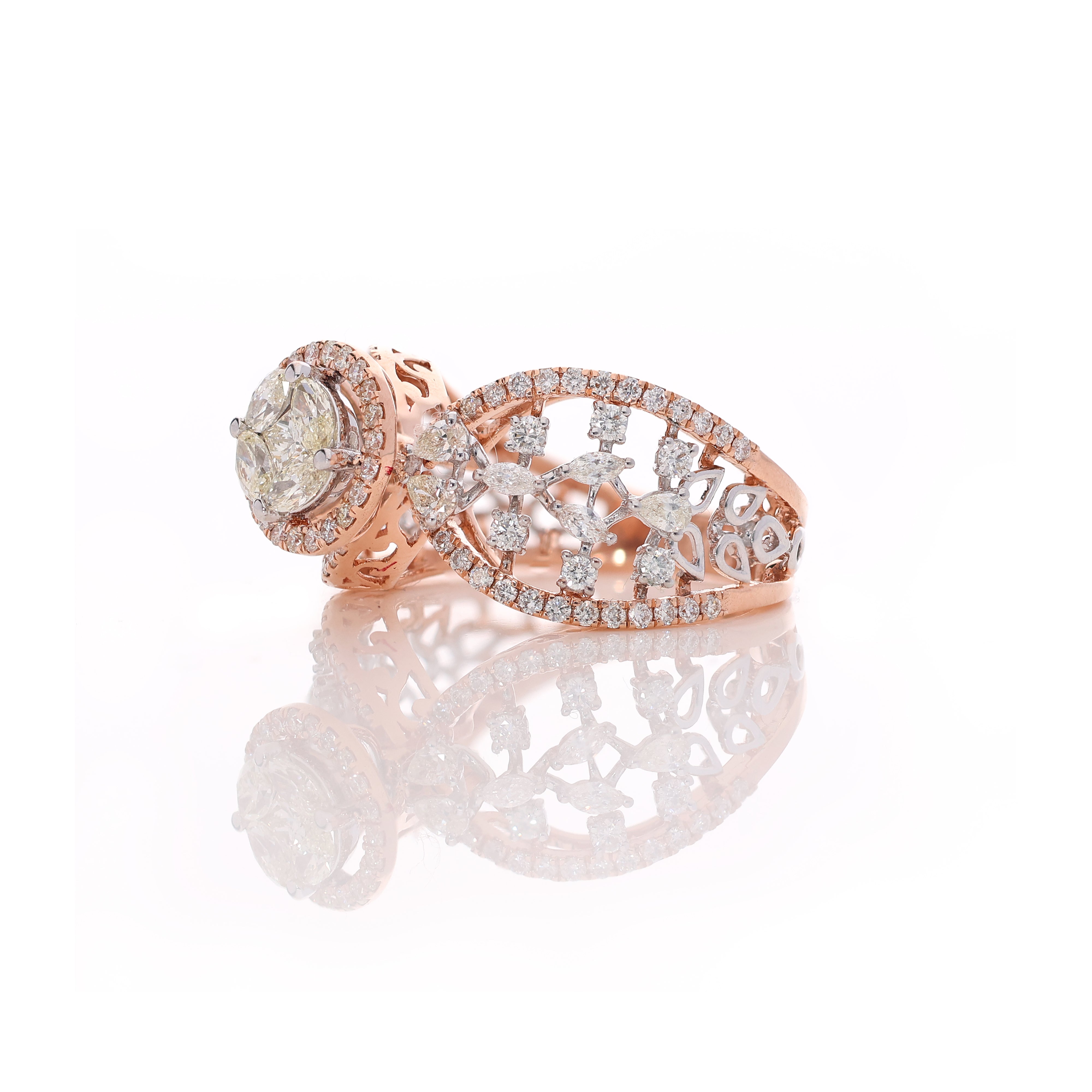 Serene Glimmer Diamond Ring