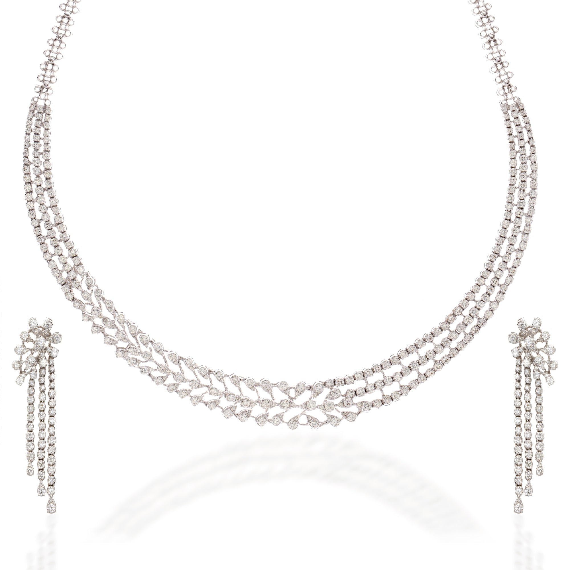 Classic Diamond Necklace Set