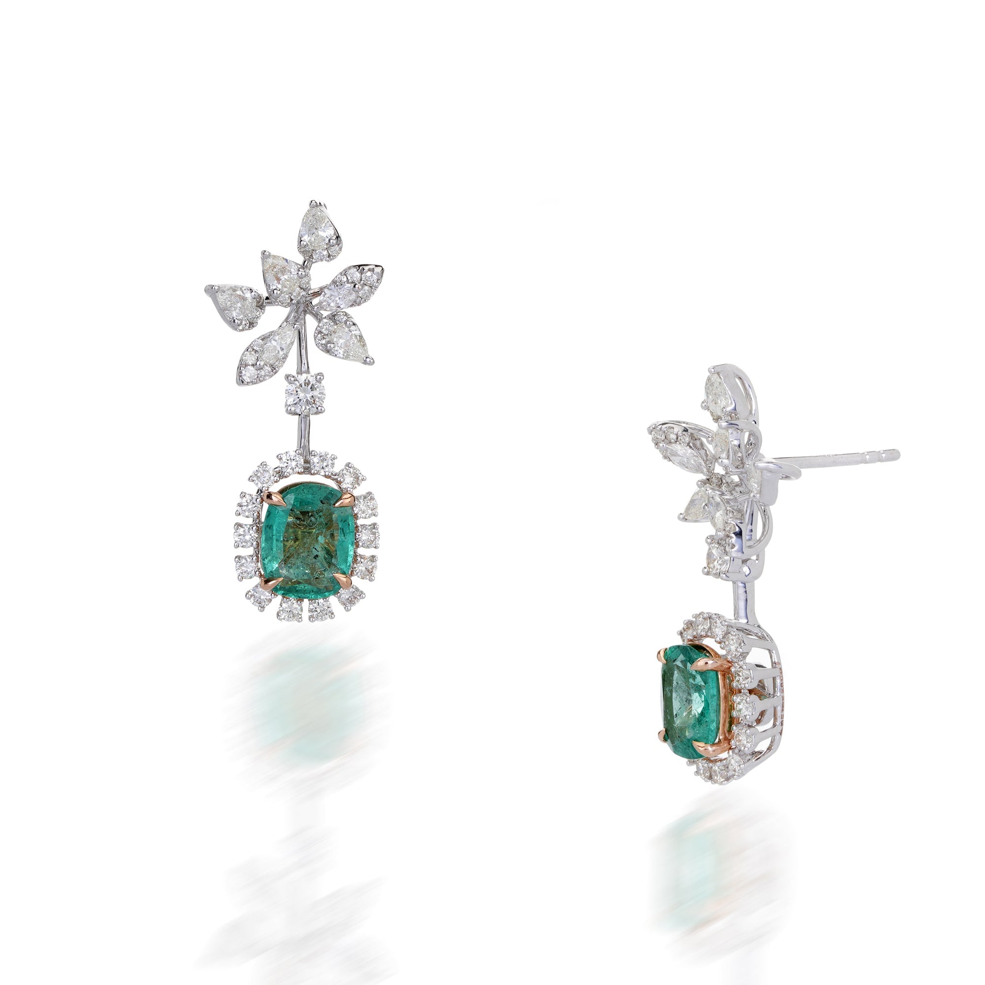 Daisy Emerald Earrings