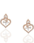 Elegant Heart Diamond Necklace Set