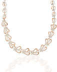 Enchanting Rose Gold Diamond Necklace Set